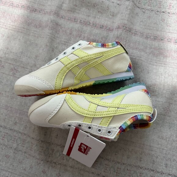 Ontisuka Tiger Paraty Rainbow White Canvas Shoes - Picture 4 of 9